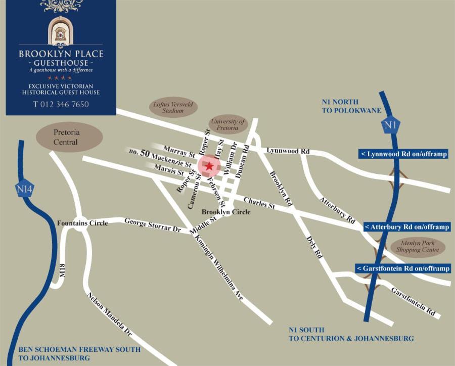 Brooklyn Place Pretoria-Noord 外观 照片